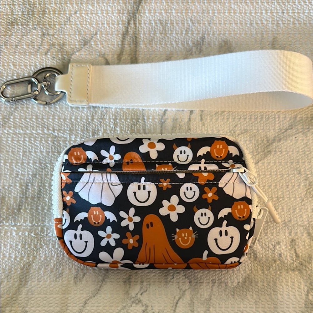 Chic Smiley Face Women's Bag in Black and Orange